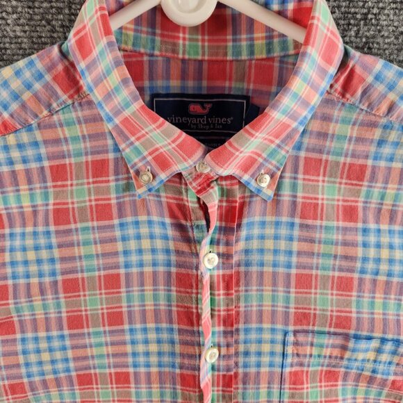 Vineyard Vines Murray Shirt Medium Multicolor Plaid Long Sleeve Button Up Shirt - Picture 2 of 16